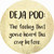 Deja Poo Definition Novelty Circle Sticker Decal