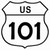 US Highway 101 Novelty Highway Shield Sticker Decal