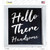 Hello There Handsome Novelty Square Sticker Decal