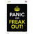 Panic And Freak Out Novelty Rectangle Sticker Decal