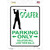 Golfer Only Male Novelty Rectangle Sticker Decal
