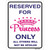 Reserved for Princess Novelty Rectangle Sticker Decal