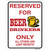 Reserved For Beer Drinkers Novelty Rectangle Sticker Decal