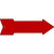 Red Novelty Metal Arrow Sign