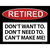 Retired Novelty Rectangle Sticker Decal