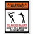 To Avoid Injury Novelty Rectangle Sticker Decal