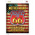 Mother Road Route 66 Novelty Rectangle Sticker Decal