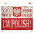 You Bet Im Polish Novelty Rectangle Sticker Decal