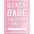 Bike Babe Parking Novelty Rectangle Sticker Decal