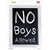 No Boys Allowed Novelty Rectangle Sticker Decal