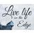 Live Life on the Edge Novelty Rectangle Sticker Decal