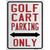 Golf Cart Only Novelty Rectangle Sticker Decal
