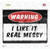 Warning I Like It Messy Novelty Rectangle Sticker Decal