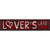 Lovers Lane Red Novelty Narrow Sticker Decal