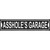 Assholes Garage Black Novelty Narrow Sticker Decal