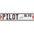 Pilot Blvd Novelty Narrow Sticker Decal