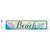 Beach Zone Novelty Narrow Sticker Decal