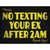 No Texting Your Ex Novelty Rectangle Sticker Decal