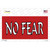 No Fear Red Novelty Sticker Decal