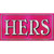 HERS Pink Novelty Sticker Decal