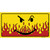 Smiley Flame Novelty Sticker Decal