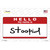Stoopid Novelty Sticker Decal