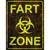 Fart Zone Novelty Rectangle Sticker Decal