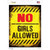 No Girls Allowed Distressed Novelty Rectangle Sticker Decal