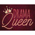 Drama Queen Crown Novelty Rectangle Sticker Decal