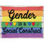 Gender Is A Social Construct Novelty Rectangle Sticker Decal