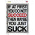 If At First You Do Not Succeed Novelty Rectangle Sticker Decal