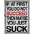 If At First You Do Not Succeed Novelty Rectangle Sticker Decal