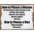 How to Please a Woman Novelty Rectangle Sticker Decal