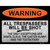 Trespassers Will Be Shot Novelty Rectangle Sticker Decal