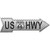 Diamond US Highway Novelty Arrow Sticker Decal