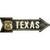 Vintage Route 66 Texas Novelty Arrow Sticker Decal