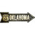 Vintage Route 66 Oklahoma Novelty Arrow Sticker Decal