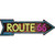 Route 66 Neon Novelty Arrow Sticker Decal