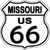 Missouri Route 66 Novelty Highway Shield Sticker Decal