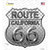 Route 66 Diamond California Novelty Highway Shield Sticker Decal