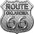 Route 66 Diamond Oklahoma Novelty Highway Shield Sticker Decal