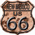 New Mexico Route 66 Rusty Novelty Highway Shield Sticker Decal
