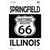 Springfield Illinois Historic Route 66 Novelty Rectangle Sticker Decal