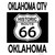 Oklahoma City Oklahoma Historic Route 66 Novelty Rectangle Sticker Decal