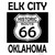 Elk City Oklahoma Historic Route 66 Novelty Rectangle Sticker Decal