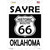 Sayre Oklahoma Historic Route 66 Novelty Rectangle Sticker Decal