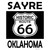 Sayre Oklahoma Historic Route 66 Novelty Rectangle Sticker Decal