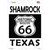 Shamrock Texas Historic Route 66 Novelty Rectangle Sticker Decal