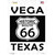 Vega Texas Historic Route 66 Novelty Rectangle Sticker Decal