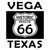 Vega Texas Historic Route 66 Novelty Rectangle Sticker Decal